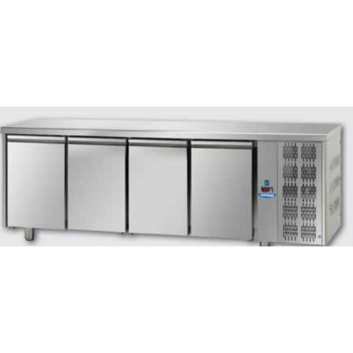 Кондитерский морозильный стол ,600x400, из нержавеющей стали с 4 дверьми, Tecnodom TP04MID