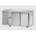 Masă frigorifică de patiserie, din otel inoxidabil, 600x400, cu 2 uși,cu unitate pe partea stângă, Tecnodom TP02MIDSX
