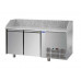2 doors Refrigerated Pizza Counter GN1/1 with granite working top, Tecnodom PZ02EKOGN