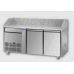 Masă frigorifică pentru pizza, , cu 2 uși, GN1/1, cu 1 sertar neutru, cu suprafață de lucru din granit si unitate pe partea stanga,  Tecnodom PZ02EKOC1SX