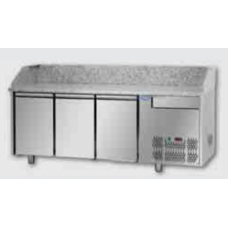 3 doors Refrigerated Pizza Counter GN 1/1 with 1 neutral drawer and granite working top, Tecnodom PZ03EKOC1