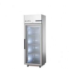 Dulap frigorific Master,cu unitate integrată, cu 1 ușă de sticlă, 600 l, temp. 0°+10°C, Coldline A60/1NV