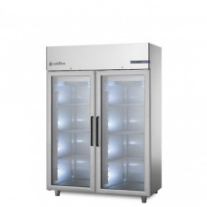 Refrigerated cabinet Master  with remote unit, 2 glass doors, 1200 l, temp 0°+10°C, Coldline A120/2NV