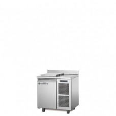 Холодильный стол Саладетта для овощей , GN1/1, c 1 дверью, со столешницей и с бортиком, с встроенным агрегатом, темп. -2°+8°C, Coldline TA09/1MD