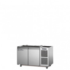Refrigerated Counter Saladette GN1/1, 2 doors ,without top, with integrated unit,  temp -2°+8°C, Coldline TS13/1MD