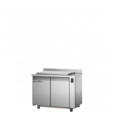 Refrigerated Counter Saladette GN1/1, 2 doors ,with top and splashback , with remote unit, temp -2°+8°C, Coldline TA13/1MDR