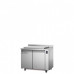 Refrigerated Counter Saladette GN1/1, 2 doors ,with top and splashback , with remote unit, temp -2°+8°C, Coldline TA13/1MDR