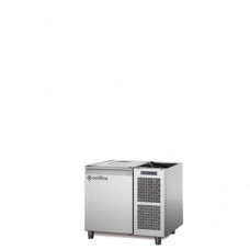 Masă frigorifică de patiserie, EN60×40, cu unitate integrată, cu 1 ușă, fără suprafață de lucru, temp.-2°+8°C, Coldline TS09/1MJ