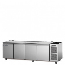 Холодильный стол кондитерский, EN60×40, c 4 дверьми, без столешницы, с встроенным агрегатом, темп. -2°+8°C, Coldline TS21/1MJ
