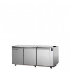 Refrigerated Counter Pastry EN60×40, 3 doors ,without top, with remote unit, temp -2°+8°C, Coldline TS17/1MJR
