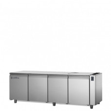 Холодильный стол кондитерский, EN60×40, c 4 дверьми, без столешницы, с выносным агрегатом, темп. -2°+8°C, Coldline TS21/1MJR