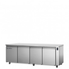 Холодильный стол кондитерский, EN60×40, c 4 дверьми, со столешницей, без бортика, с выносным агрегатом, темп. -2°+8°C, Coldline TP21/1MJR