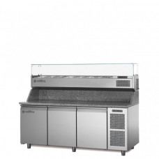 Витрина холодильная настольная, GN1/4, с встроенным агрегатом,темп.+2°+10°C, Coldline VP20/9N