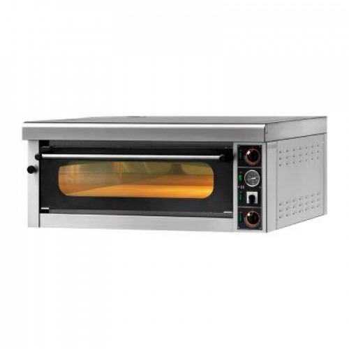 Oven for pizza GAM series M, model FORM4TR400 with a canopy