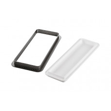 Прямоугольная силиконовая форма ,Kit tarte ring RECTANGULAR 265X105mm, 20.390.87.0065, Silikomart