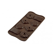 Formă de silicon, SCG25 Choco Biscuit, 22.125.77.0065, Silikomart