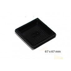 Big Tray square,100 Single Portions Tray – Square 67 x 67 mm, 52.006.20.0002, Silikomart