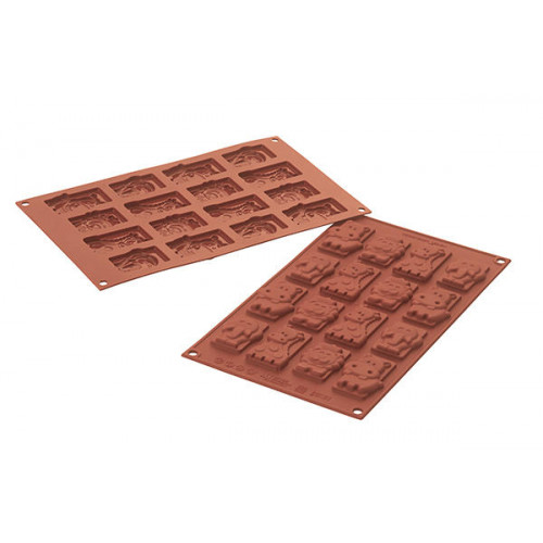 Silicone mould, SF195 Safari Choco Tags, 36.195.00.0060, Silikomart