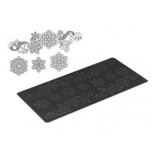 Silicone mat, TRD 18 Snowflakes, 33.098.20.0196, Silikomart
