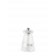 Manual salt mill, crystal, Lalique 9 cm, 32289, Peugeot