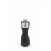 Ручная мельница, для соли, из бука и нержавеющей стали, черная, 15 см, 17149, Fidji, Peugeot