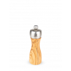 Manual pepper mill, olive wood and stainless stee ,15 cm, 17163, Fidji, Peugeot