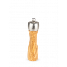 Manual salt mill, olive wood and stainless stee ,20 cm, 33835, Fidji, Peugeot