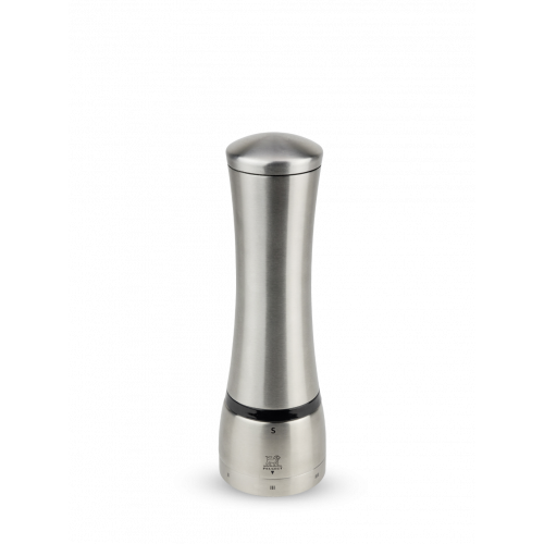 Manual salt mill, stainless steel, 21 cm, 25540, Mahé, Peugeot