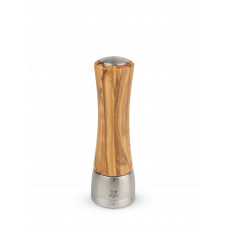 Manual pepper mill,olive wood, stainless steel, 21 cm, 36164, Madras, Peugeot