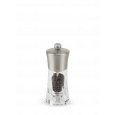 Manual pepper mill in stainless steel and acrylic 14 cm, 29036, Ouessant, Peugeot