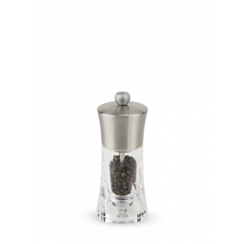Manual pepper mill in stainless steel and acrylic 14 cm, 29036, Ouessant, Peugeot