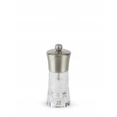 Manual salt mill in stainless steel and acrylic 14 cm, 29043, Ouessant, Peugeot