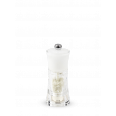 Manual wet salt mill, in acrylic, white, 14 cm, 30391, Molène, Peugeot