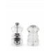 Duo of manual salt cellar and pepper mill, acrylic, 9 cm, 34580, Duo Nancy, Peugeot