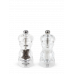 Duo of manual salt and pepper mills in acrylic, 12 cm, 2/900812, Duo Nancy, Peugeot