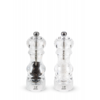 Duo de râșnițe manuale de sare și piper, în acrilic, 18 cm, 2/900818, Duo Nancy, Peugeot
