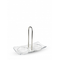 Tavă acrilică pentru două râșnițe, L19 x 9 x H15 cm, 25854, Linéa, Peugeot