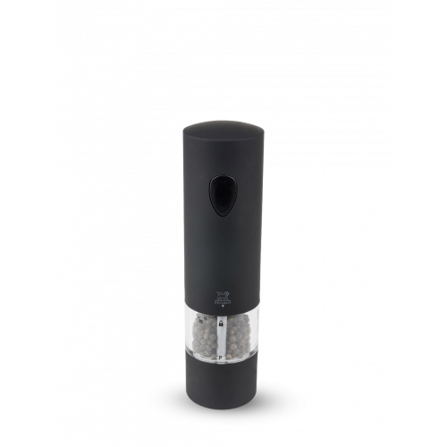 Electric pepper mill, soft touch black ABS, 20 cm, 24581, Onyx, Peugeot