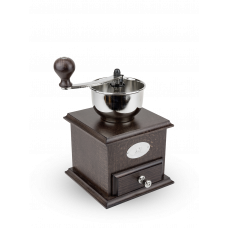 Manual coffee mill in walnut-stained beechwood 21 cm, 19401765, Brésil, Peugeot