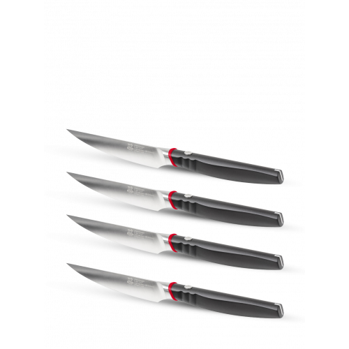 Set de 4 cuțite de steack-uri, 12 cm, din oțel Nitrox, 50054, Paris Classic, Peugeot
