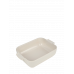 Formă dreptunghiulară de copt, din ceramică, culoarea ecru, 25 cm, 60084, Appolia, Peugeot