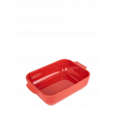 Formă dreptunghiulară de copt, din ceramică, culoarea roșie, 25 cm, 60091, Appolia, Peugeot