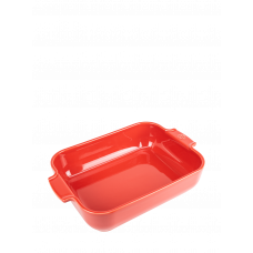 Formă dreptunghiulară de copt, din ceramică, culoarea roșie, 32 cm, 60053, Appolia, Peugeot