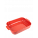 Formă dreptunghiulară de copt, din ceramică, culoarea roșie, 40 cm, 60015, Appolia, Peugeot