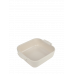 Formă pătrată de copt, din ceramică, culoarea ecru, 21 cm, 60206, Appolia, Peugeot