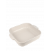 Formă pătrată de copt, din ceramică, culoarea ecru, 36 cm, 60121, Appolia, Peugeot