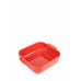 Square baking dish, 21 cm, red colour, 60213, Appolia, Peugeot
