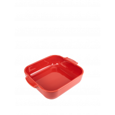 Квадратная форма для запекания, керамическая, 28 см , красный цвет , 60176, Appolia, Peugeot