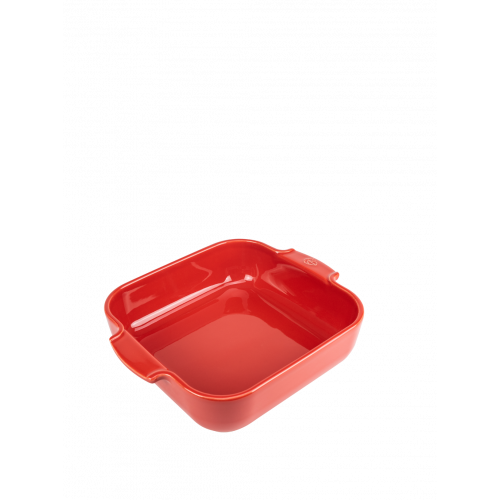 Square baking dish, 28 cm, red colour, 60176, Appolia, Peugeot
