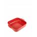 Formă pătrată de copt, din ceramică, culoarea roșie, 28 cm, 60176, Appolia, Peugeot